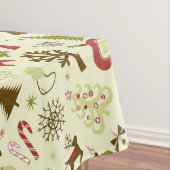 Retro kerstcollage tafelkleed (Voorbeeld)