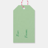 Retro Kerstfeest Fantasy Dragon Cadeaulabel (Achterkant)