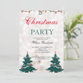 retro kerstfeest kaart (Staand voorkant)