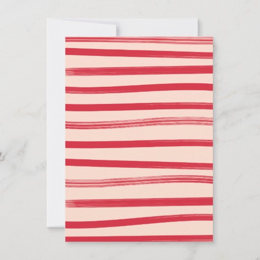  Retro kerstfeest Kaart (Achterkant)