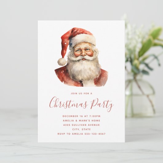 Retro Kerstfeest Kaart (Staand voorkant)