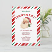 Retro kerstfeest kaart (Staand voorkant)