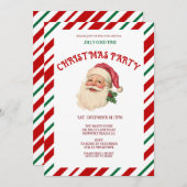 Retro kerstfeest kaart (Voorkant / Achterkant)