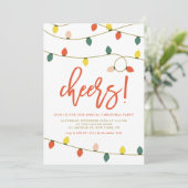 Retro kerstfeest kaart (Staand voorkant)