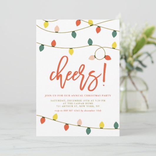 Retro kerstfeest kaart (Staand voorkant)