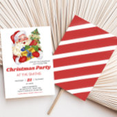 Retro  kerstfeest kaart