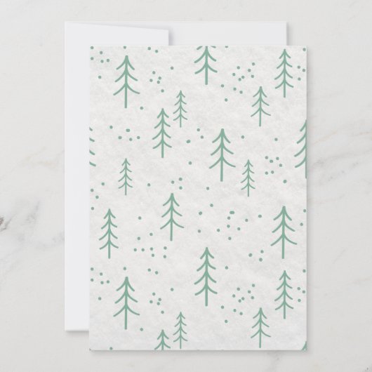 Retro  kerstfeest kaart (Achterkant)