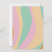 Retro-kerstfeest Oegly Sweater Invitation Kaart (Achterkant)