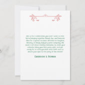 Retro Kerstfeest Rood & Groen met Ornamenten Kaart (Achterkant)