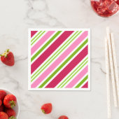 Retro Kerstfeest Snoep Holiday Party Napkins Servet (Insitu)