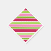 Retro Kerstfeest Snoep Holiday Party Napkins Servet (Hoek)