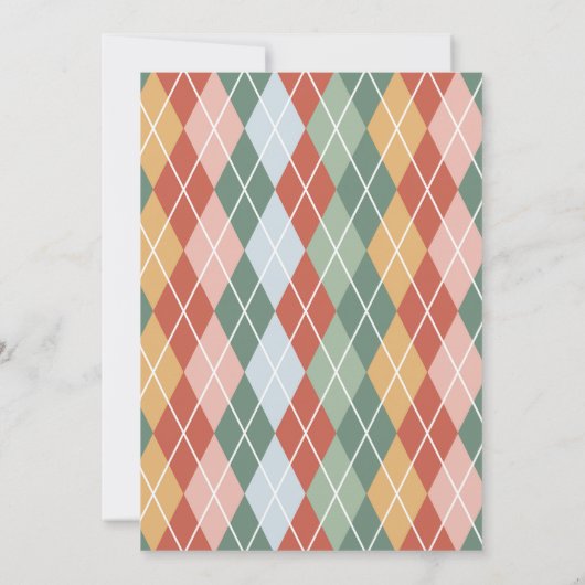 Retro-kerstfeest Ugly Sweater Party Kaart (Achterkant)