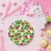 Retro kerstfeestartikelen Borden Stippen Papieren Bordje (Feest)