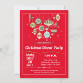 Retro kerstfeestbeurs  kaart (Voorkant)