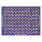 Retro  kerstfeestdag tafelkleed (Voorkant (Horizontaal))