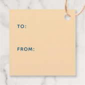 Retro kerstFeestdagen Holly Jolly Typografie Bedankjes Labels (Achterkant)