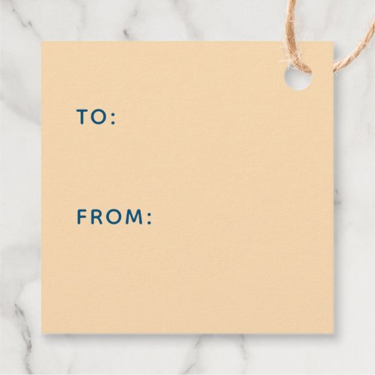 Retro kerstFeestdagen Holly Jolly Typografie Bedankjes Labels (Achterkant)