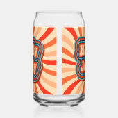 Retro kerstFeestdagen Holly Jolly Typografie Blikvorm Glas (Links)