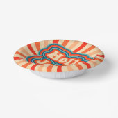 Retro kerstFeestdagen Holly Jolly Typografie Papieren Kommen (Gebogen)