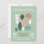 Retro kerstfeestdagen uitnodiging tot het indienen (Voorkant)