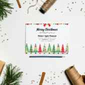 Retro-kerstfeestuitnodiging Kaart