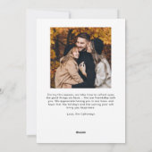 Retro Kerstfotofeestdag Kaart (Achterkant)