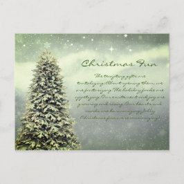 Retro kerstgedicht Briefkaart