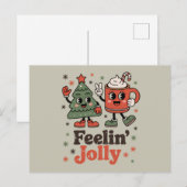 Retro Kerstgevoel Joekel Oud Vakantiegevoel Feestdagenkaart (Voorkant / Achterkant)