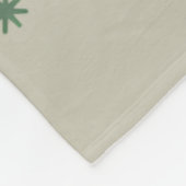 Retro kerstgevoel vrolijk vakantie fleece deken (Hoek)