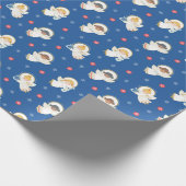 Retro kerstinkernen papier (Hoek)