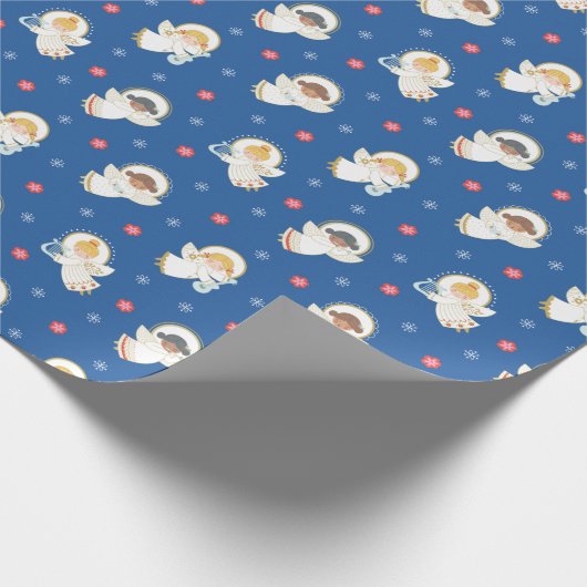 Retro kerstinkernen papier (Hoek)