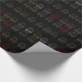 Retro-kerstinpakpapier Cadeaupapier (Hoek)