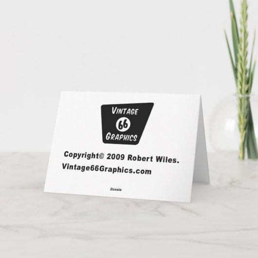 Retro-kerstkaart Feestdagen Kaart (Achterkant)