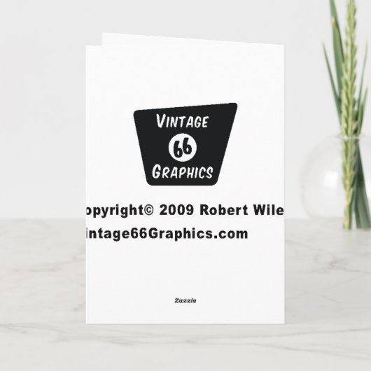 Retro-kerstkaart Feestdagen Kaart (Achterkant)