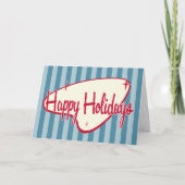 Retro-kerstkaart Feestdagen Kaart (Voorkant)