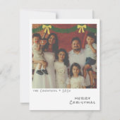 Retro Kerstkaart - Groene & Gouden Garland (Voorkant)