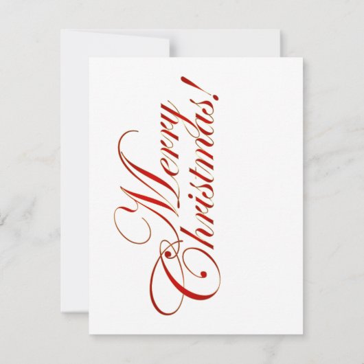 Retro kerstkaart notitiekaartje (Achterkant)