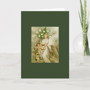 RETRO Kerstkaart van de ENGEL Kaart