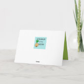 Retro Kerstkaart van het Boerderij van de Feestdagen Kaart (Achterkant)