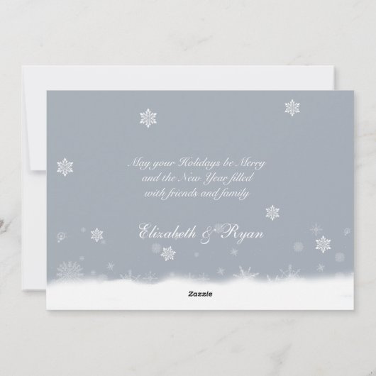 Retro kerstkaart Voeg uw foto toe (Achterkant)