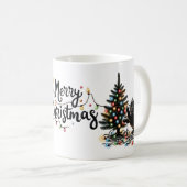 Retro Kerstkat Koffiemok (Voorkant rechts)