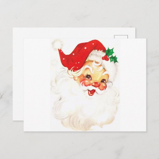 Retro  KerstkerstBriefkaart Briefkaart (Voorkant / Achterkant)