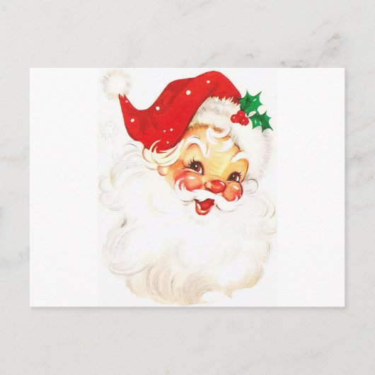 Retro  KerstkerstBriefkaart Briefkaart (Voorkant)