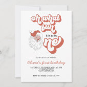 Retro Kerstkerstkerstkerstfeest Uitnodiging (Voorkant)