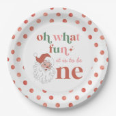 Retro Kerstkerstkerstkerstkerstkerstkerstcadeaupap Papieren Bordje (Voorkant)