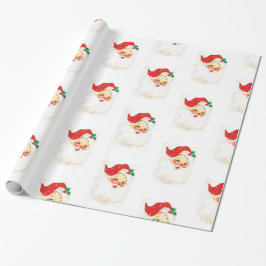 Retro kerstkerstpaketpapier cadeaupapier