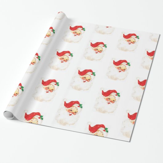 Retro kerstkerstpaketpapier cadeaupapier (Uitgerold)