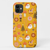 Retro kerstkerststaarten patroon Case-Mate iPhone case (Achterkant)