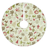 Retro kerstketch naadloos patroon kerstboom rok (Voorkant)