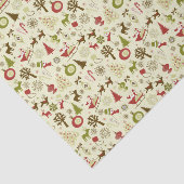 Retro kerstketels naadloos patroon tissuepapier (Detail)